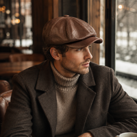 Weston Leather Baker Boy Cap — image 3